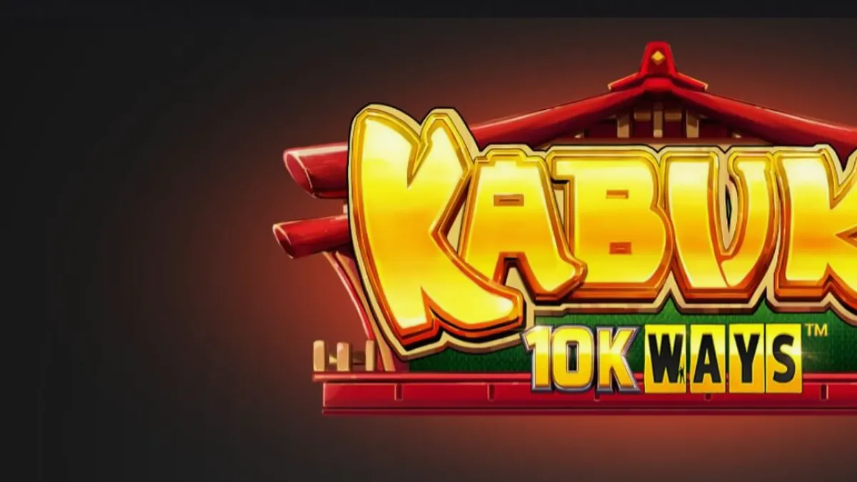 Tampilan visual slot Kabuki 10k Ways dengan tema teater Jepang dan hutan bambu